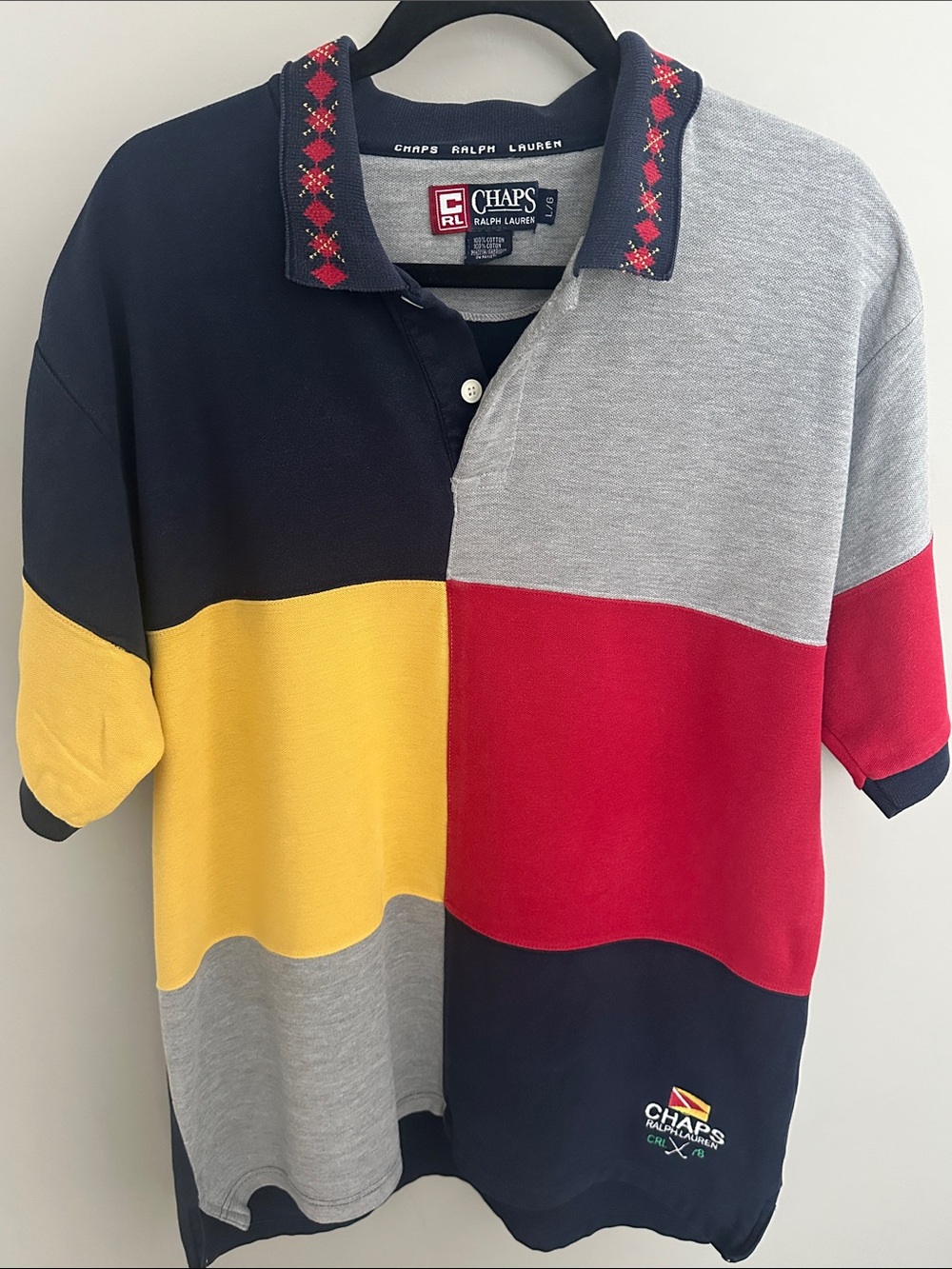 Chaps Ralph Lauren Colorblock Polo - Picture 2 of 6